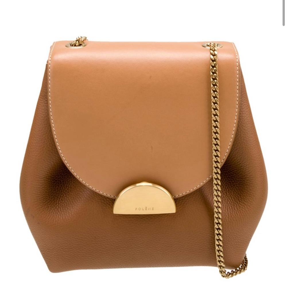 Polene Two-Tone Brown Crossbody Bag